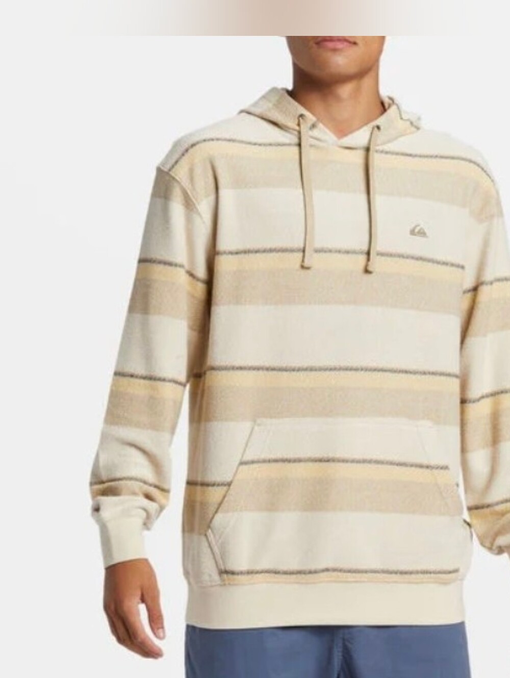 Quicksilver Mens Great Otway Striped Hoodie Size Small NWT $70